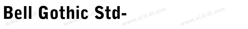 Bell Gothic Std字体转换